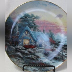 Thomas Kinkade Collector Plate – Seaside Cottage